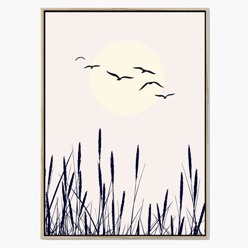 Cranford Curve Bird Canvas Wall Art — gallery image 1
