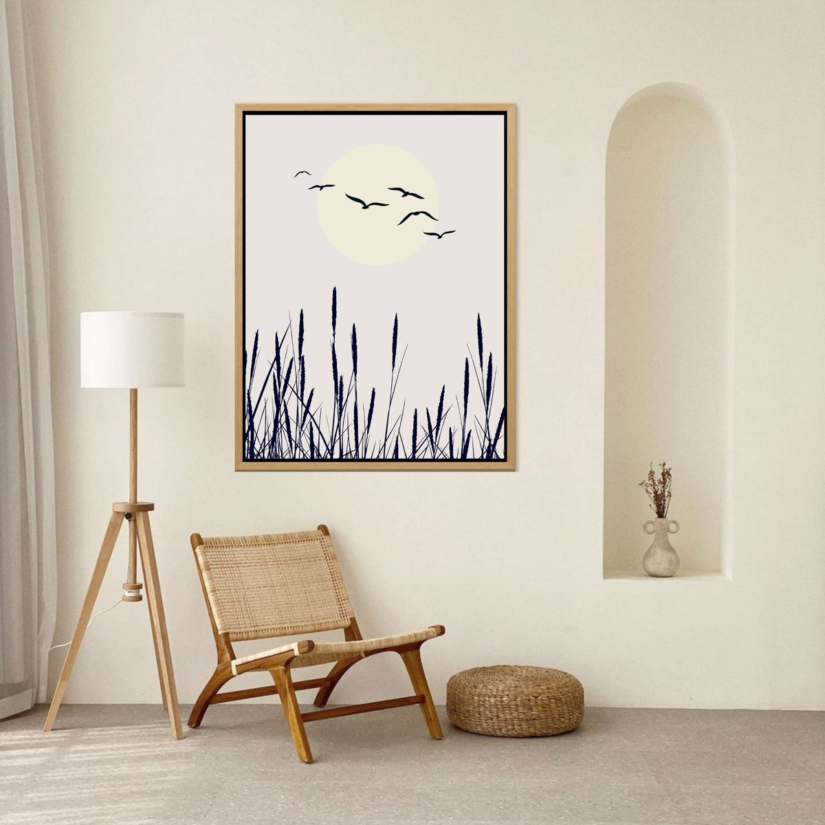 Cranford Curve Bird Canvas Wall Art — gallery image 8