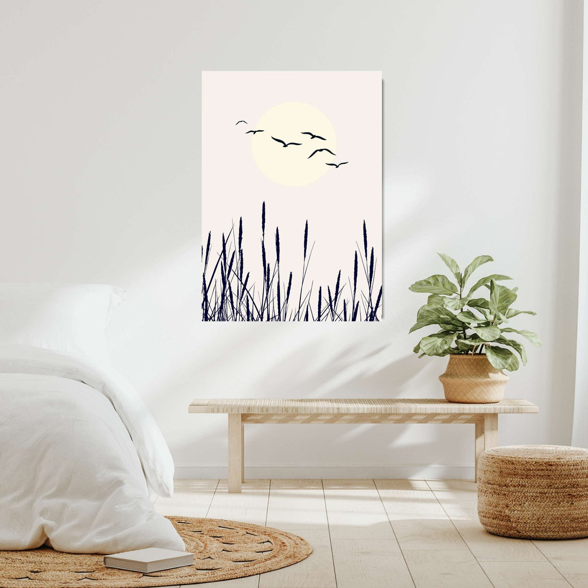 Cranford Curve Bird Canvas Wall Art — gallery image 9
