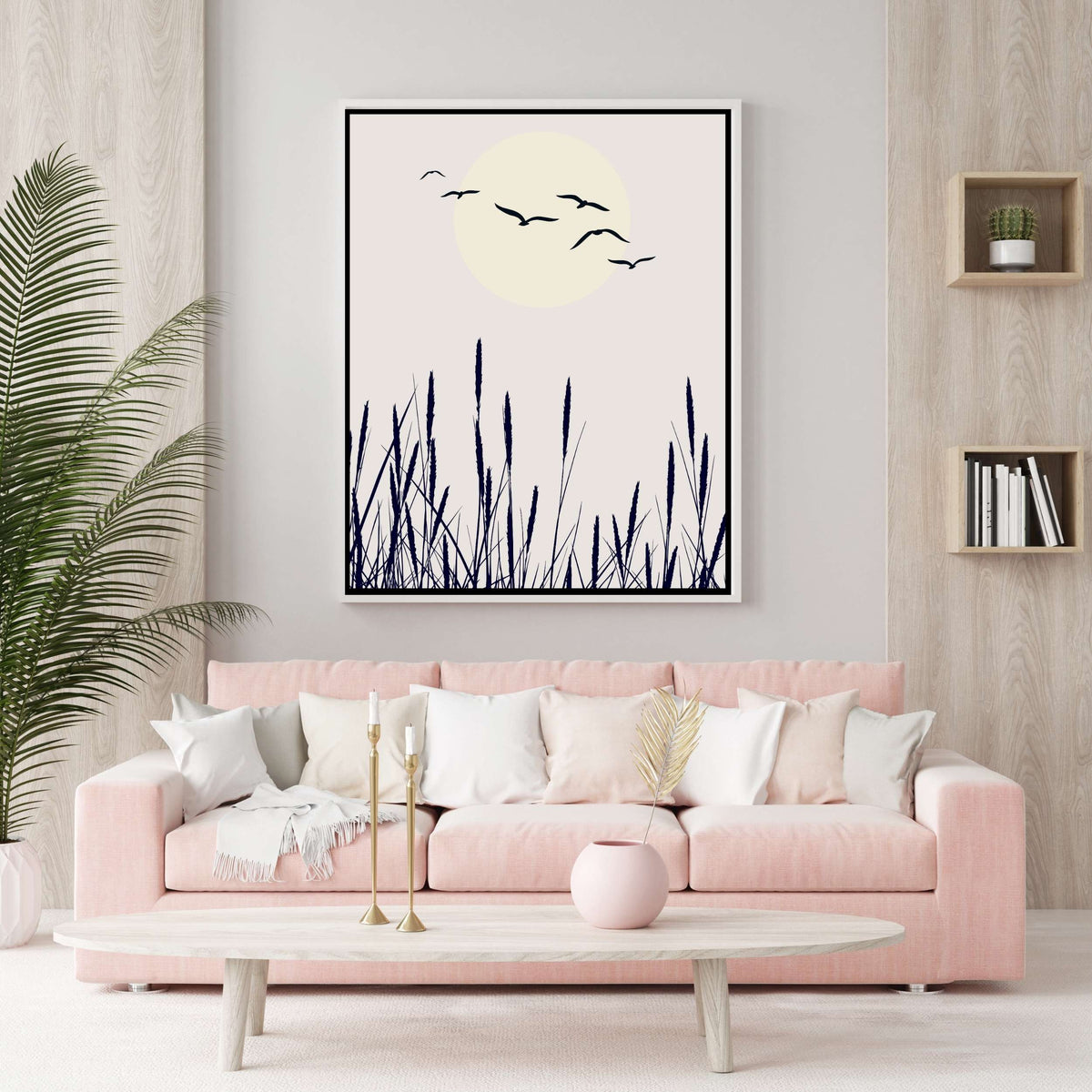 Cranford Curve Bird Canvas Wall Art — gallery image 7