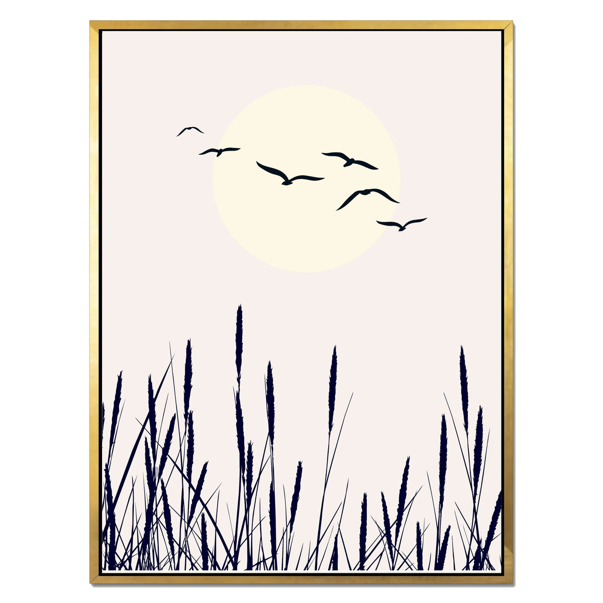 Cranford Curve Bird Canvas Wall Art — gallery image 43