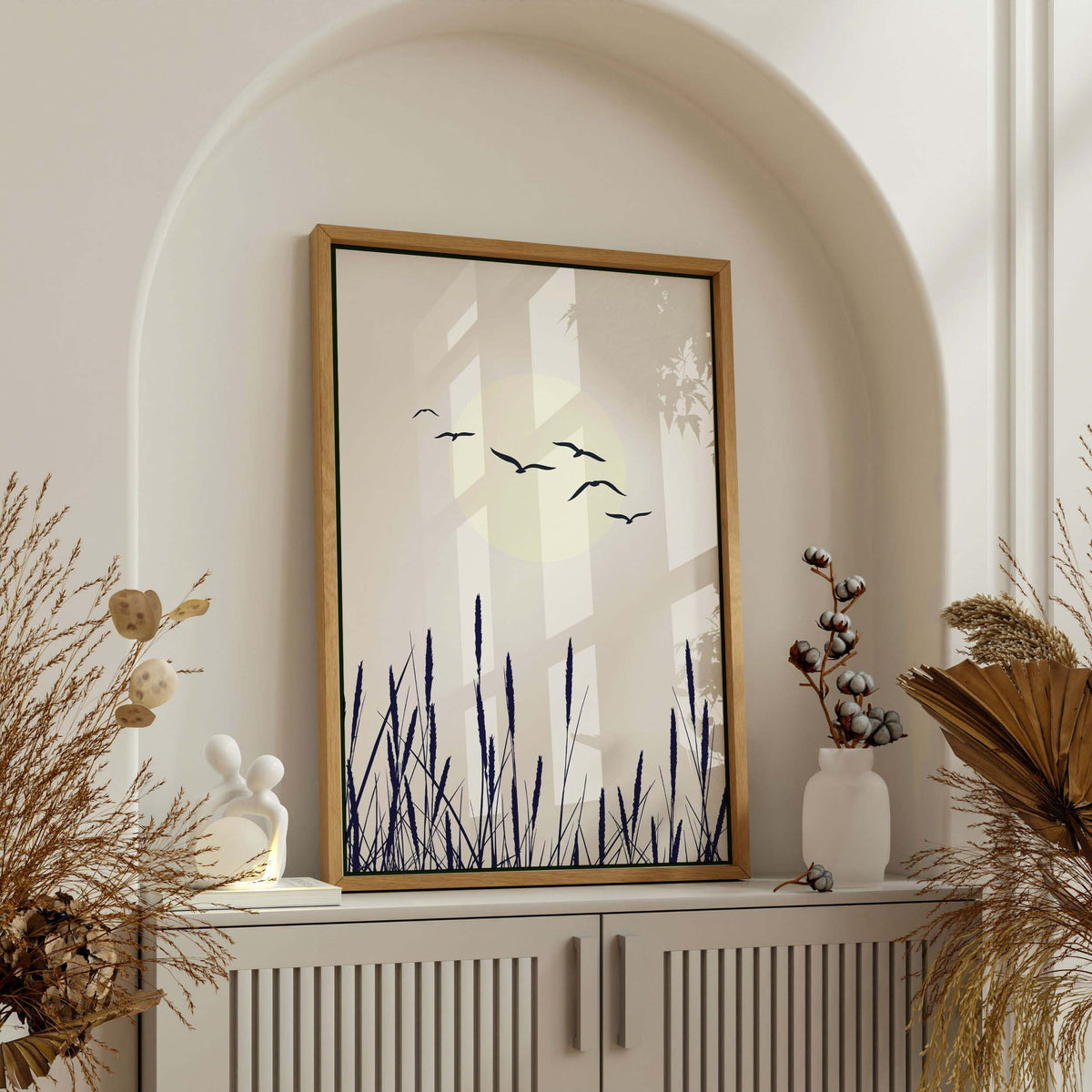 Cranford Curve Bird Canvas Wall Art — gallery image 4