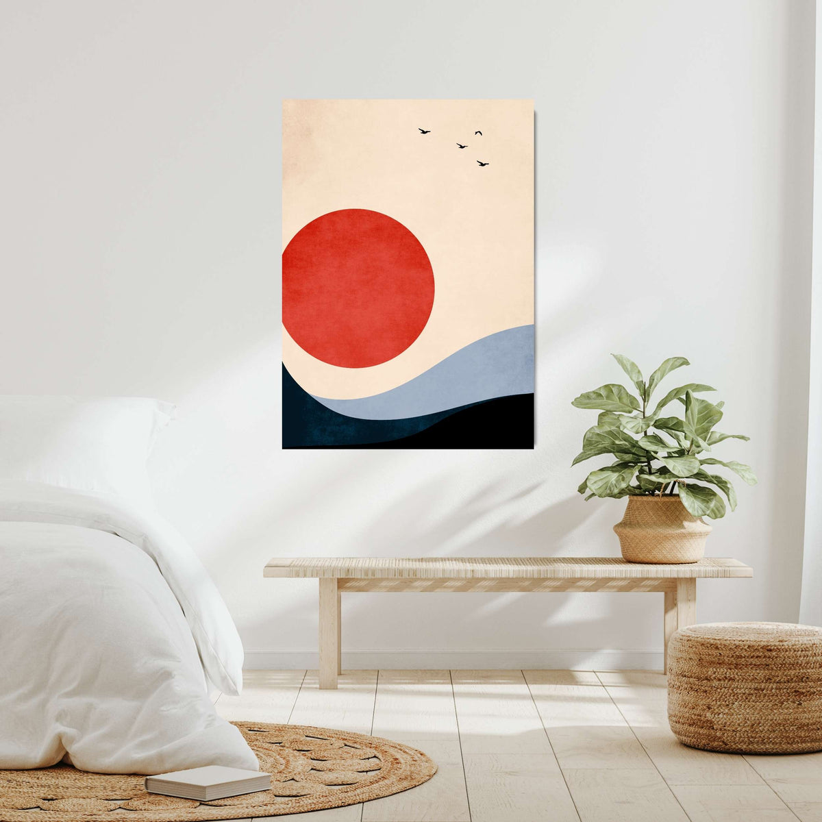 Fernwood Curve Bird Canvas Wall Art — gallery image 9