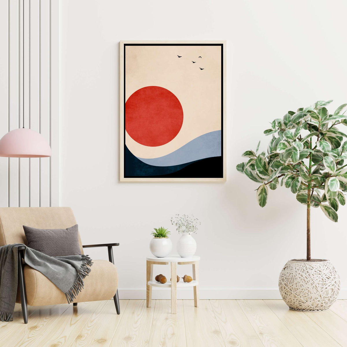 Fernwood Curve Bird Canvas Wall Art — gallery image 5