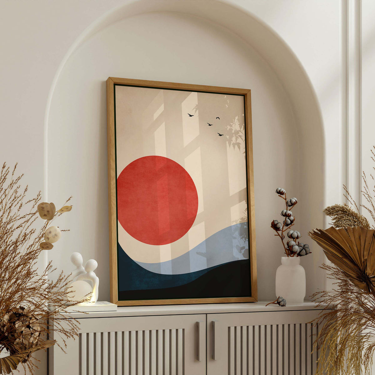 Fernwood Curve Bird Canvas Wall Art — gallery image 3
