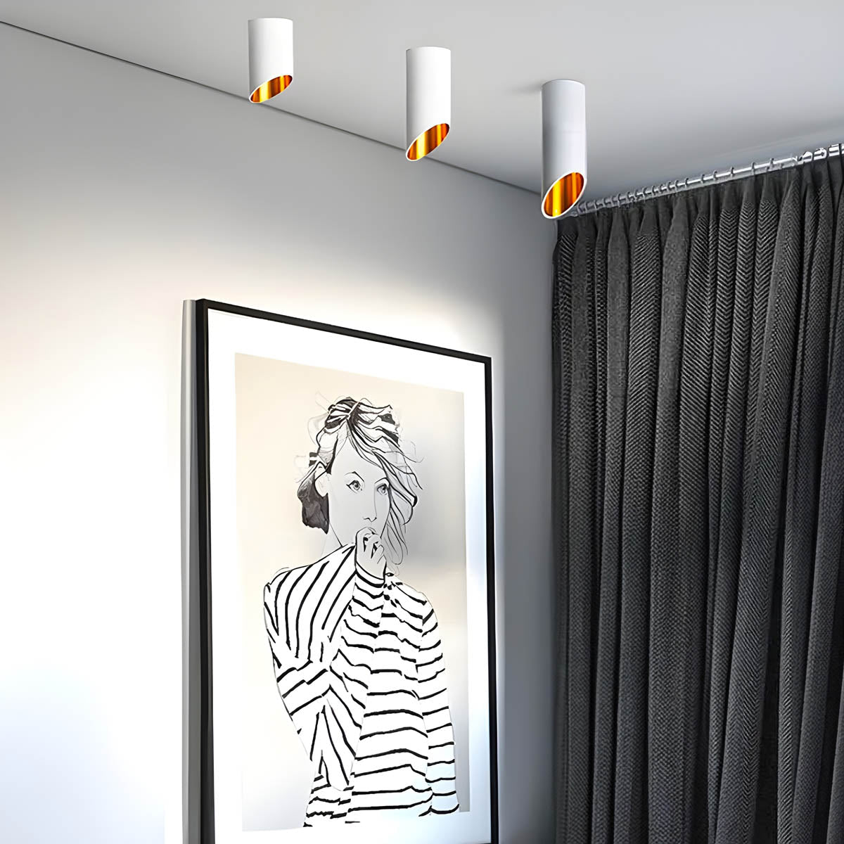 
Birch Loop Aluminum Ceiling Light — photo 7
