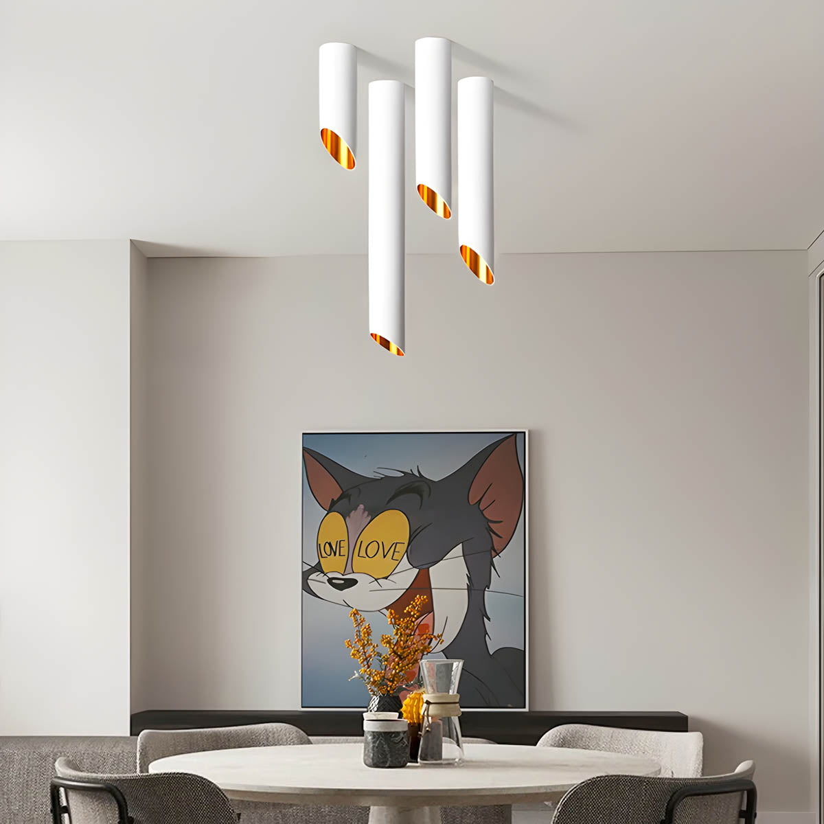 Sequoia Loop Aluminum Ceiling Light — gallery image 4