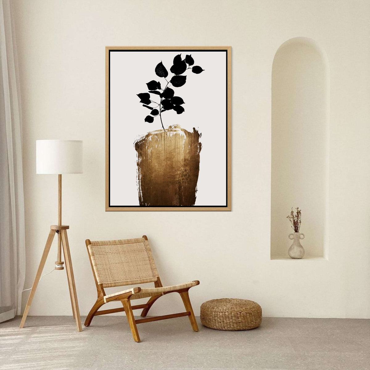 Hartley Curve Botanical Canvas Wall Art — gallery image 3