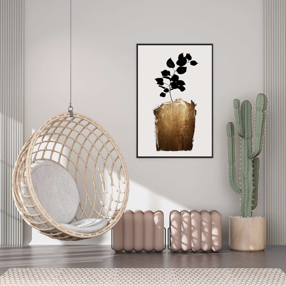 Hartley Curve Botanical Canvas Wall Art — gallery image 4
