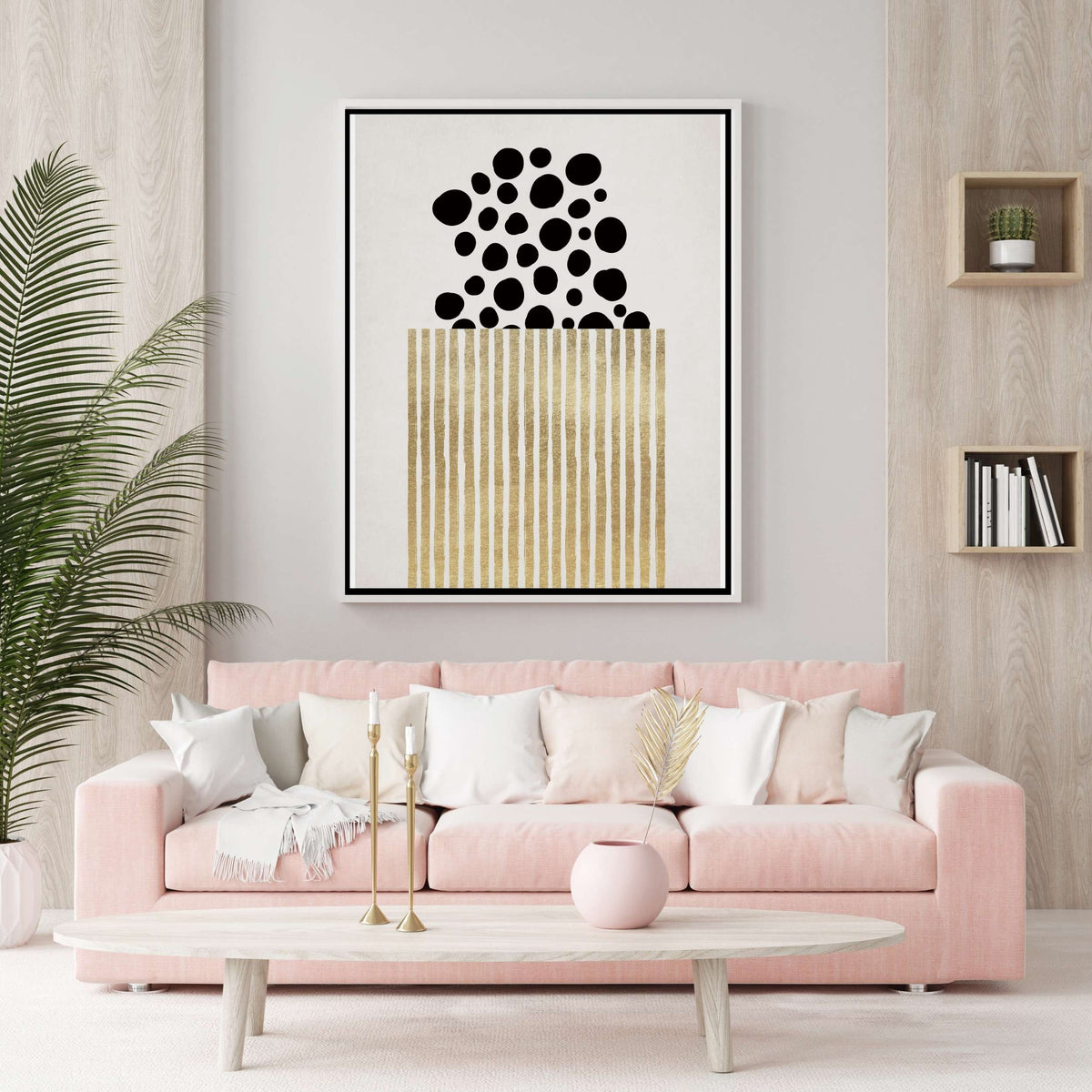 Mossley Curve Abstract Canvas Wall Art — gallery image 4