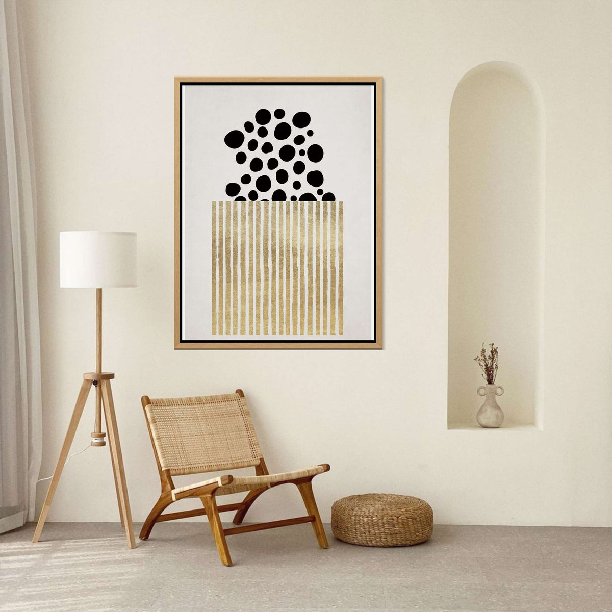 Mossley Curve Abstract Canvas Wall Art — gallery image 6