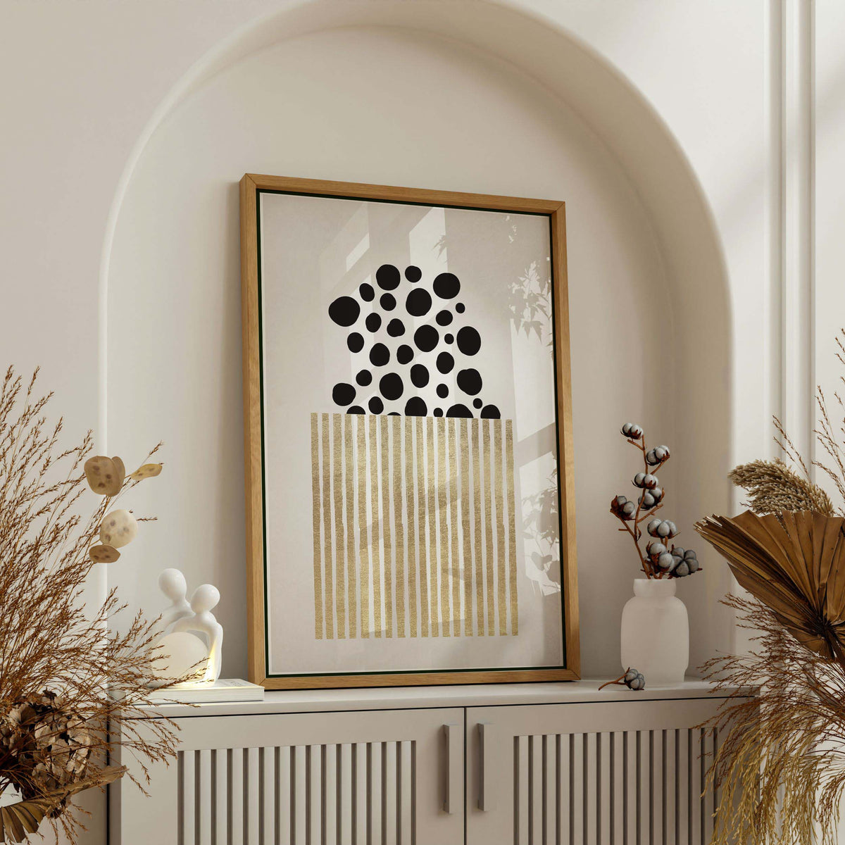 Mossley Curve Abstract Canvas Wall Art — gallery image 5