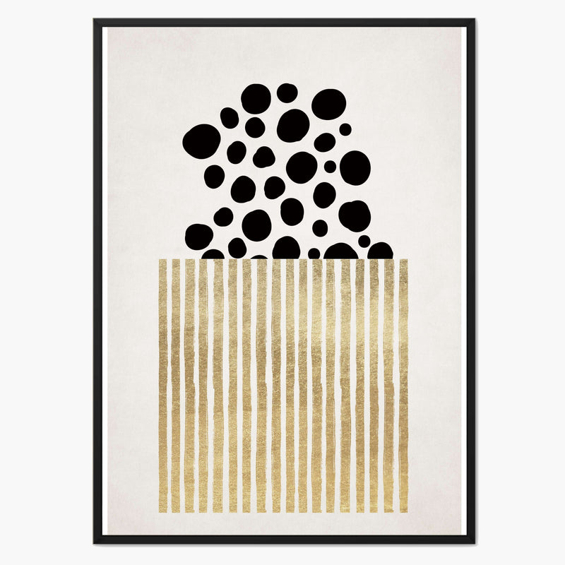 Mossley Curve Abstract Canvas Wall Art — gallery image 1