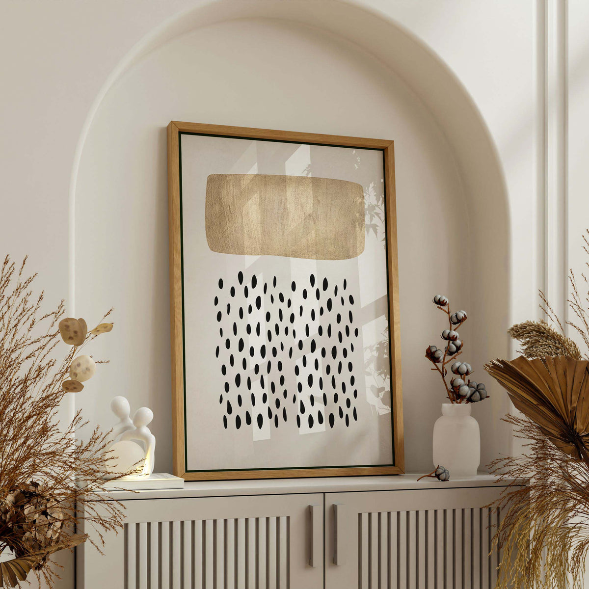Hazel Loop Abstract Canvas Wall Art — gallery image 2