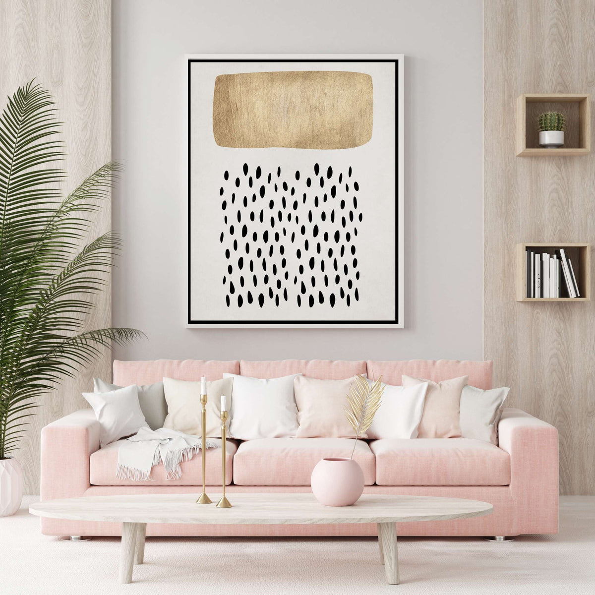 Hazel Loop Abstract Canvas Wall Art — gallery image 8