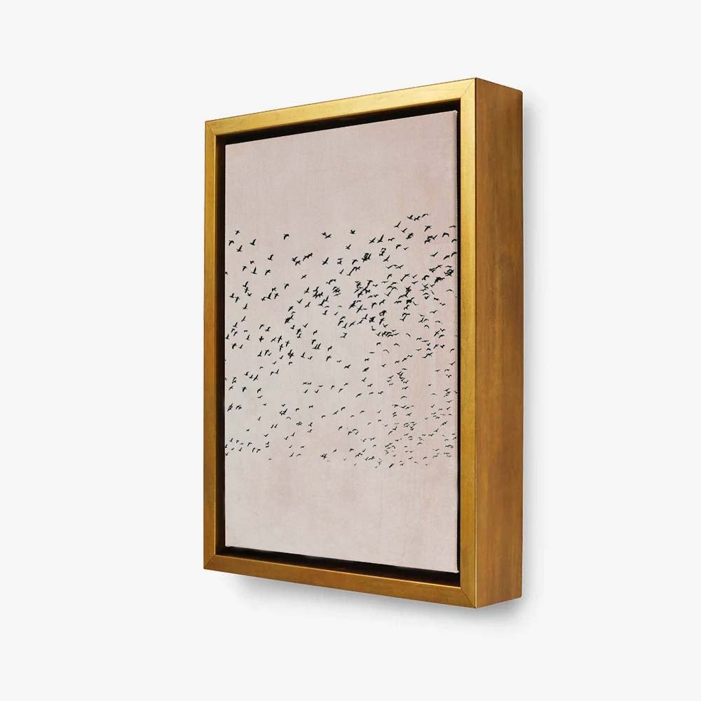 Rosewood Curve Bird Canvas Wall Art — gallery image 10