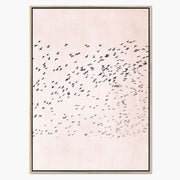 Rosewood Curve Bird Canvas Wall Art — gallery image 1