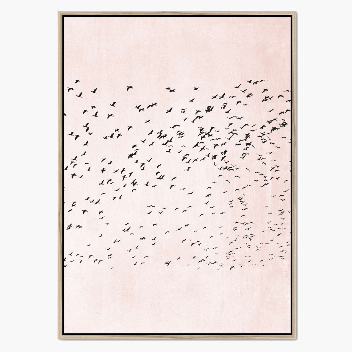 Rosewood Curve Bird Canvas Wall Art — gallery image 1