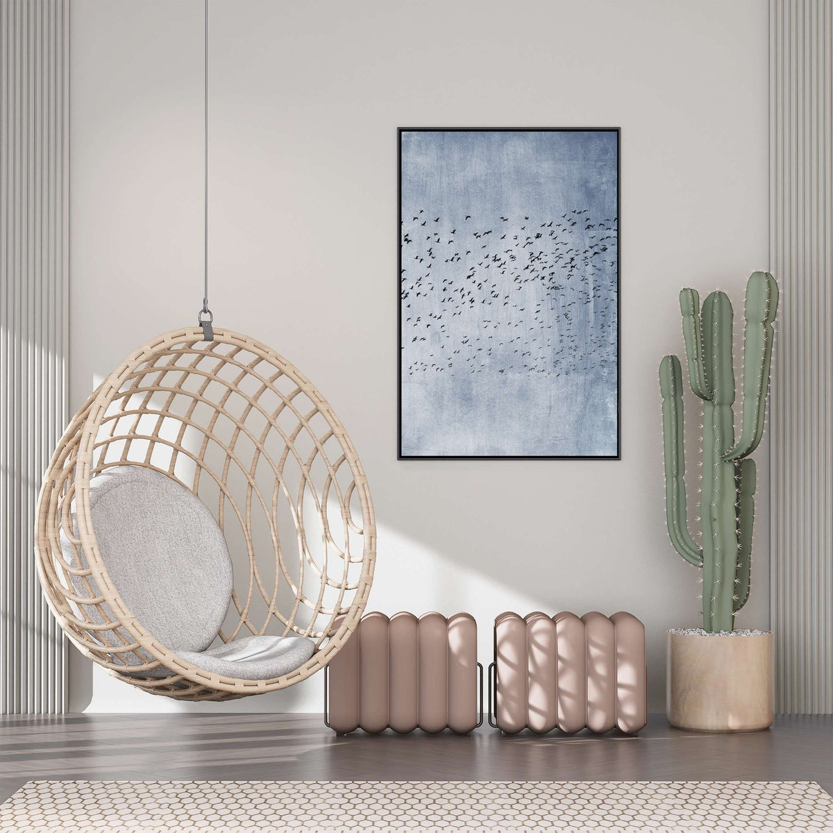 Fennel Loop Bird Canvas Wall Art — gallery image 2