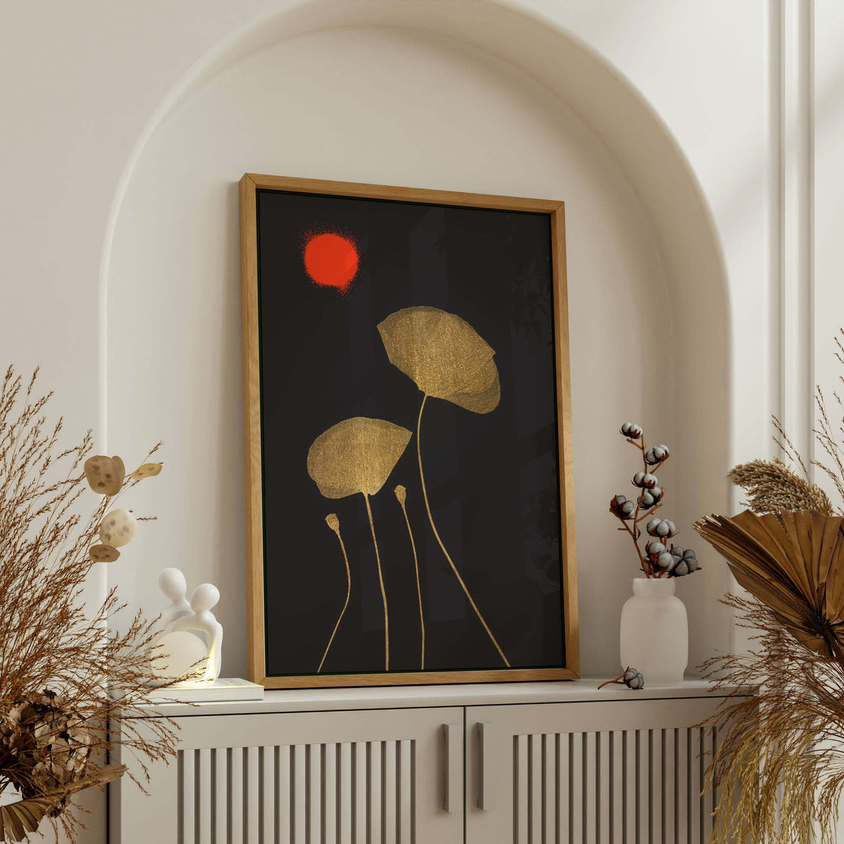 Wickham Curve Floral Canvas Wall Art — gallery image 2