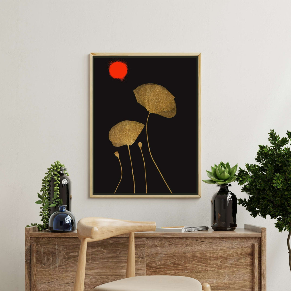 Wickham Curve Floral Canvas Wall Art — gallery image 3
