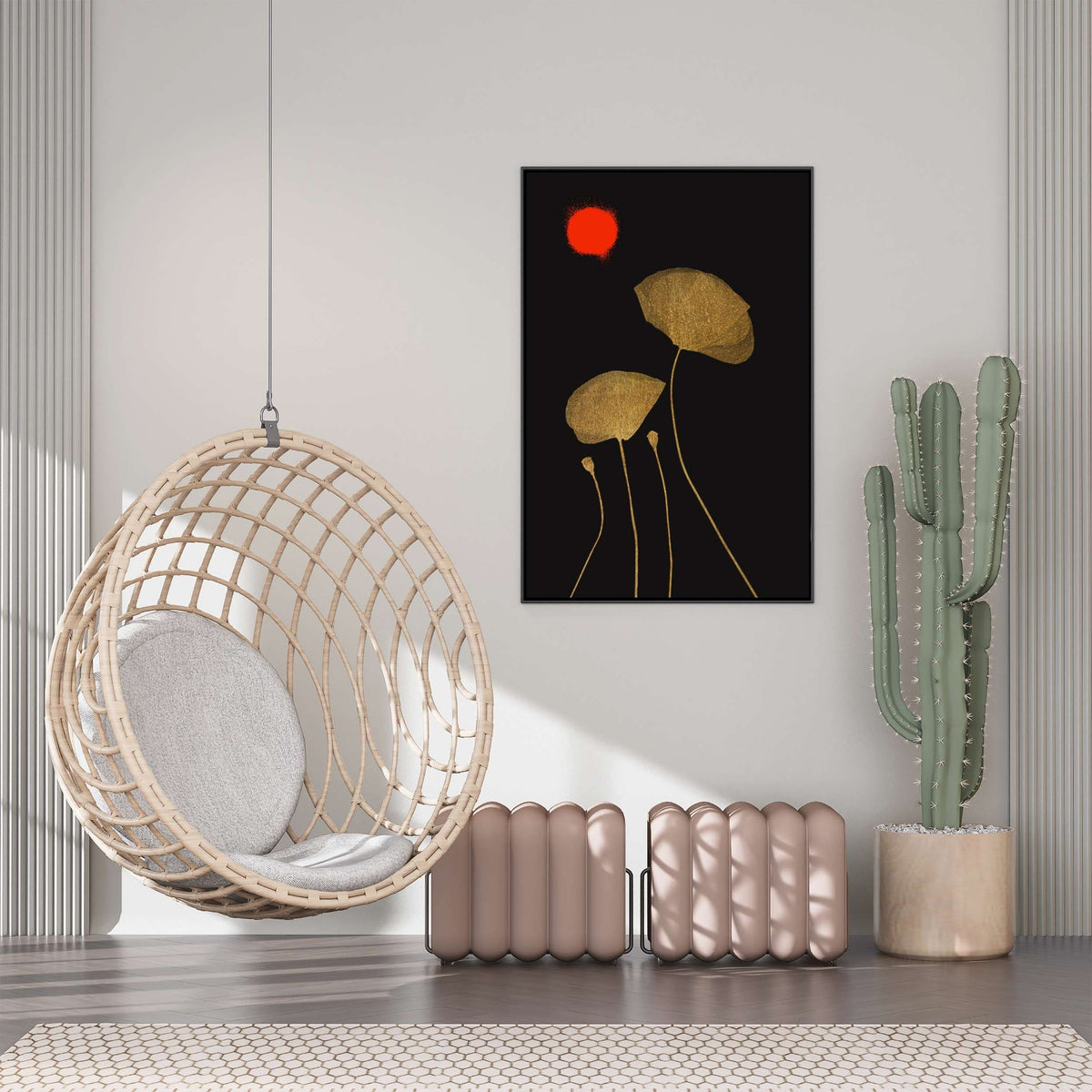 Wickham Curve Floral Canvas Wall Art — gallery image 5