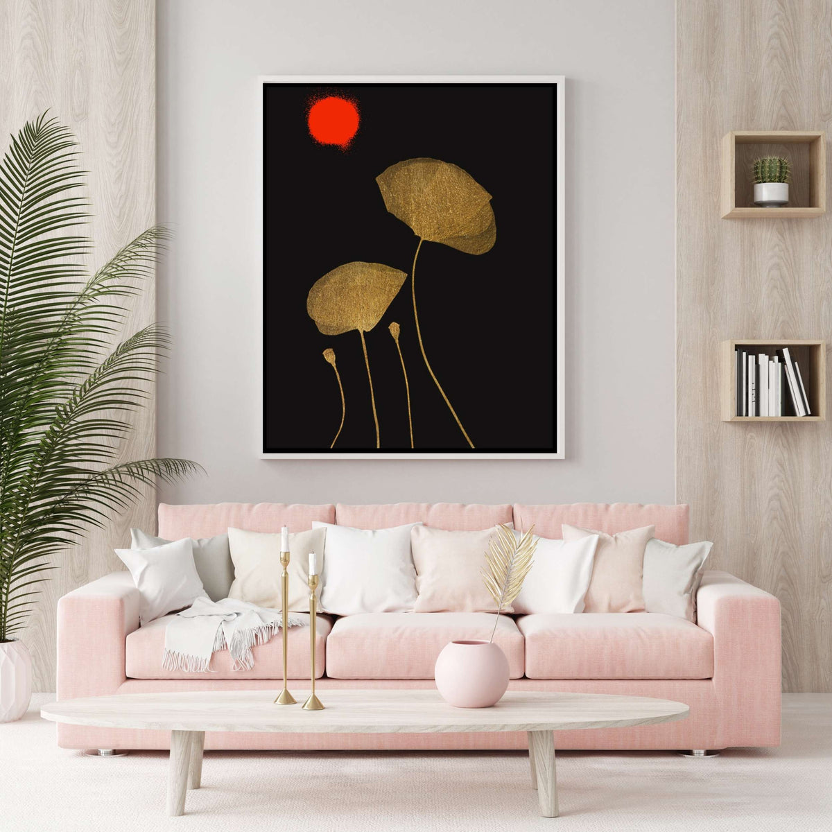 Wickham Curve Floral Canvas Wall Art — gallery image 4