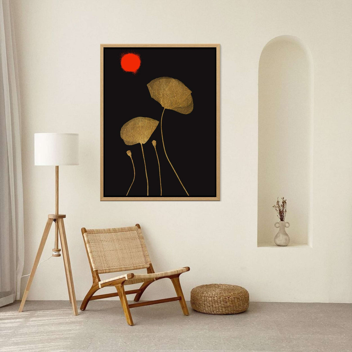 Wickham Curve Floral Canvas Wall Art — gallery image 7