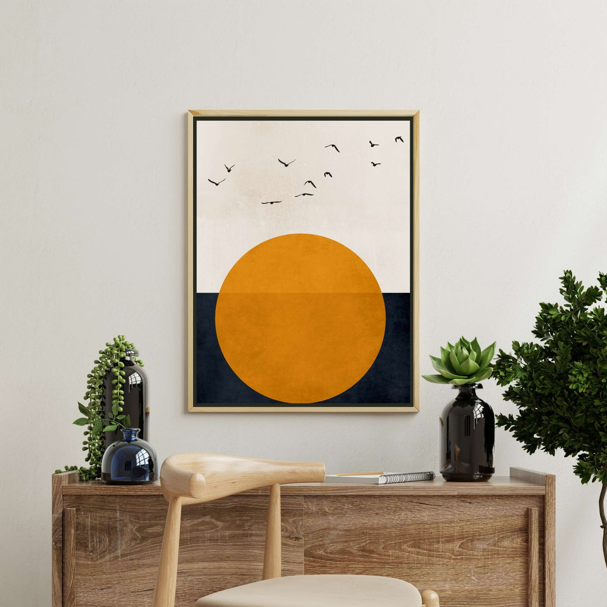Fairford Curve Bird Canvas Wall Art — gallery image 2