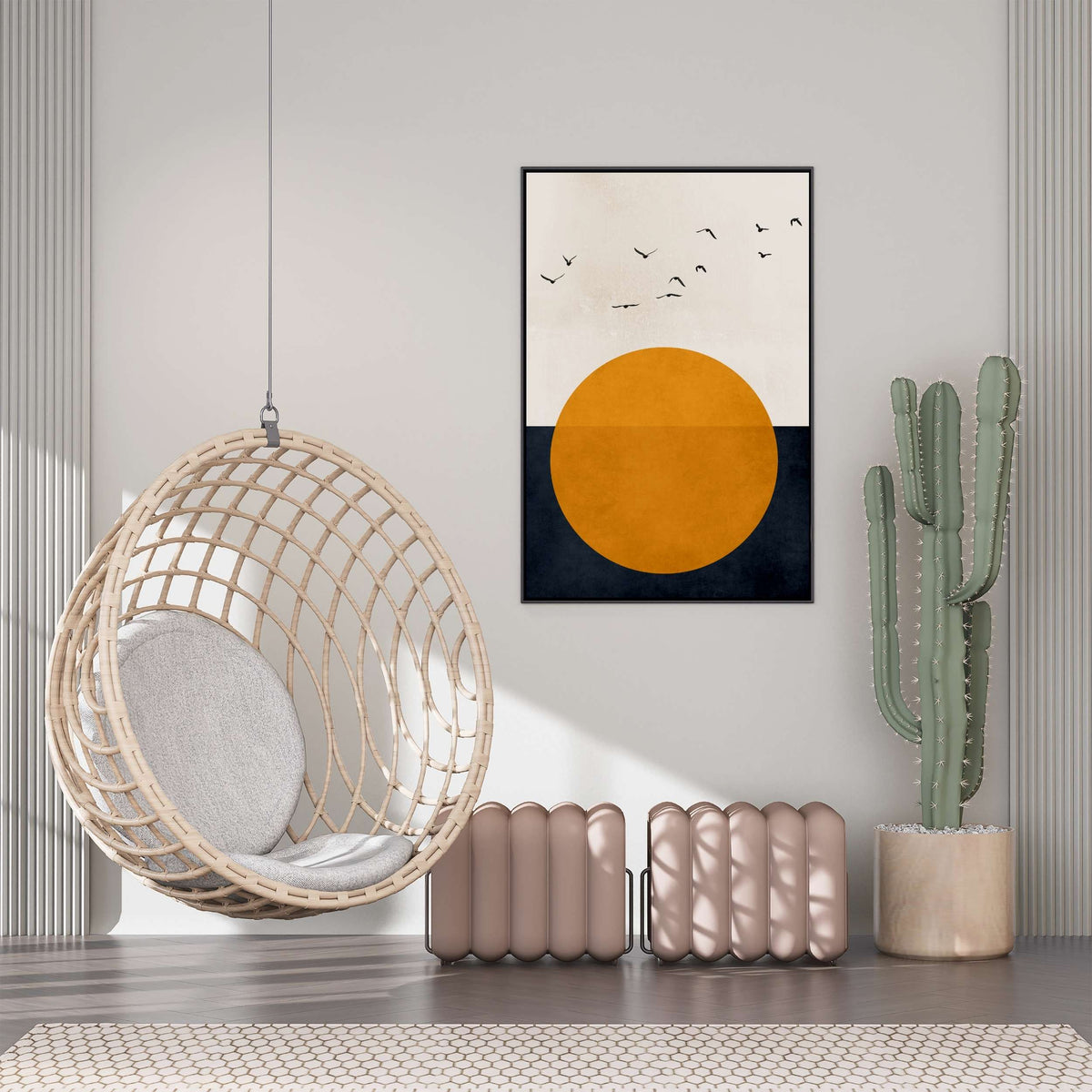 Fairford Curve Bird Canvas Wall Art — gallery image 8