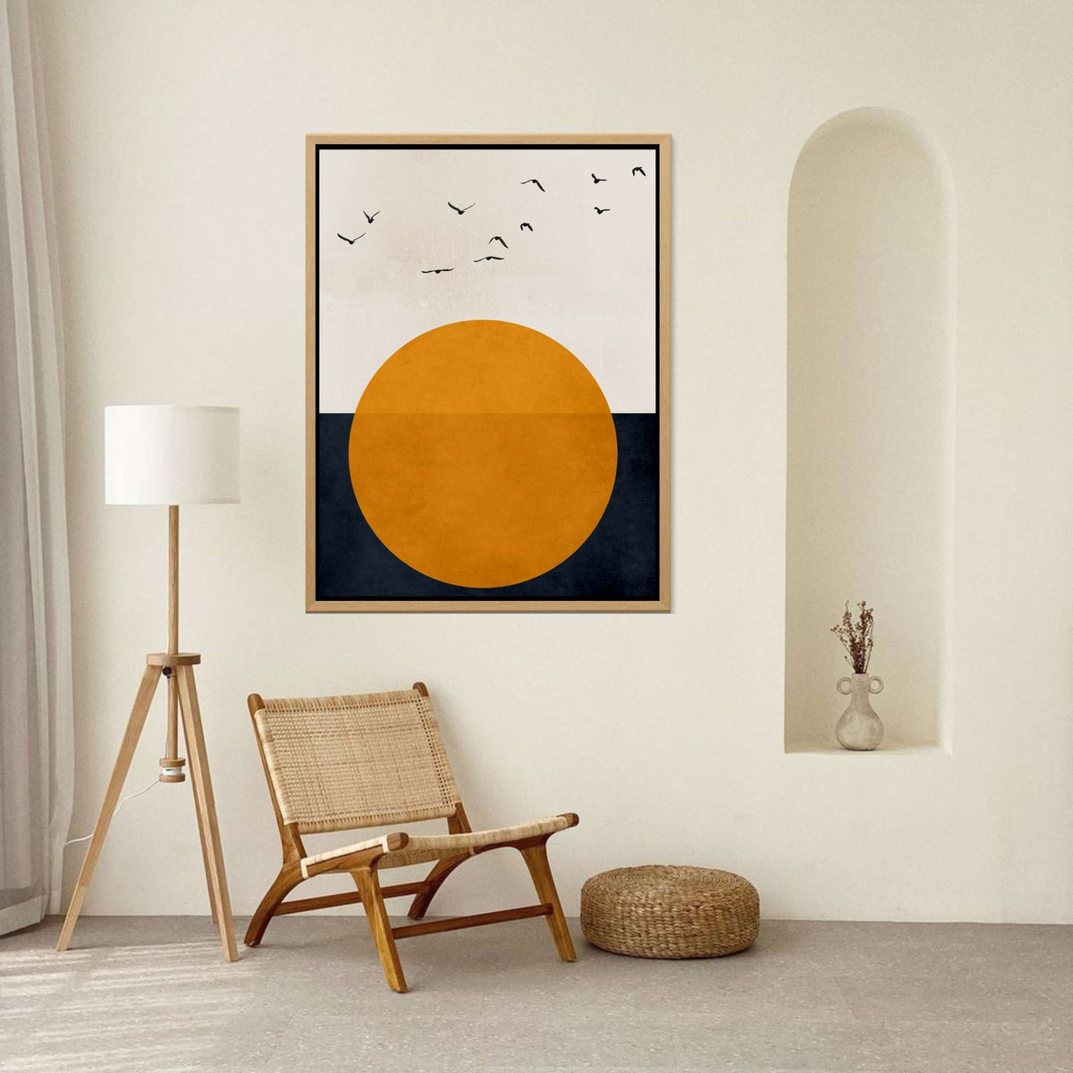 Fairford Curve Bird Canvas Wall Art — gallery image 7