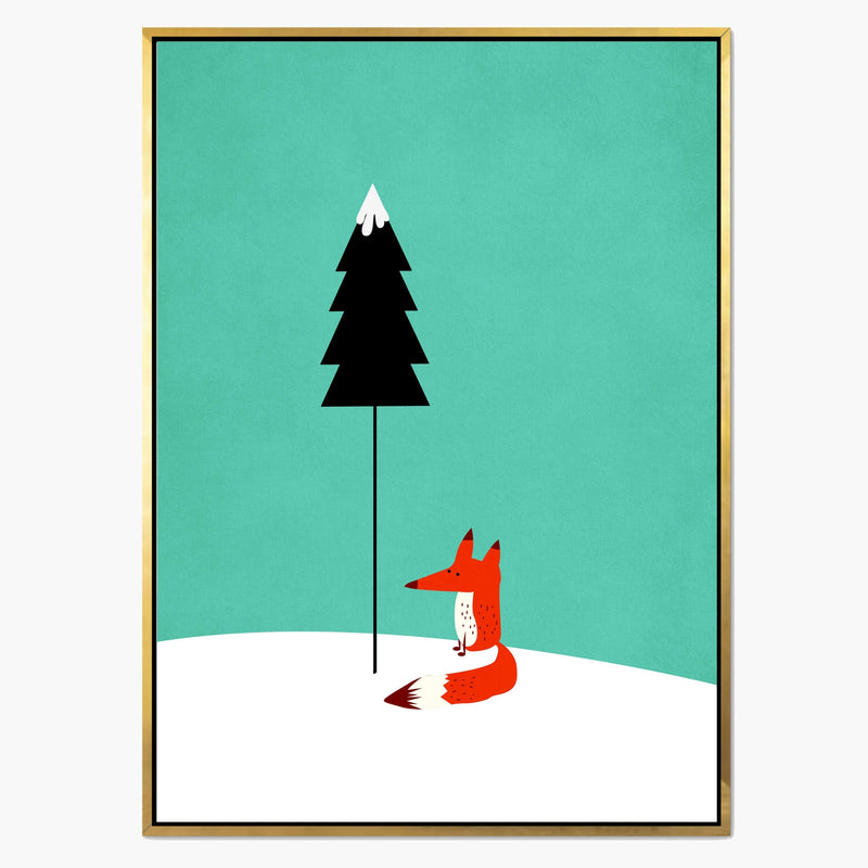 Acorn Curve Canvas Wall Art — gallery image 1
