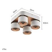 Briarwood Loop Aluminum Ceiling Light — gallery image 49