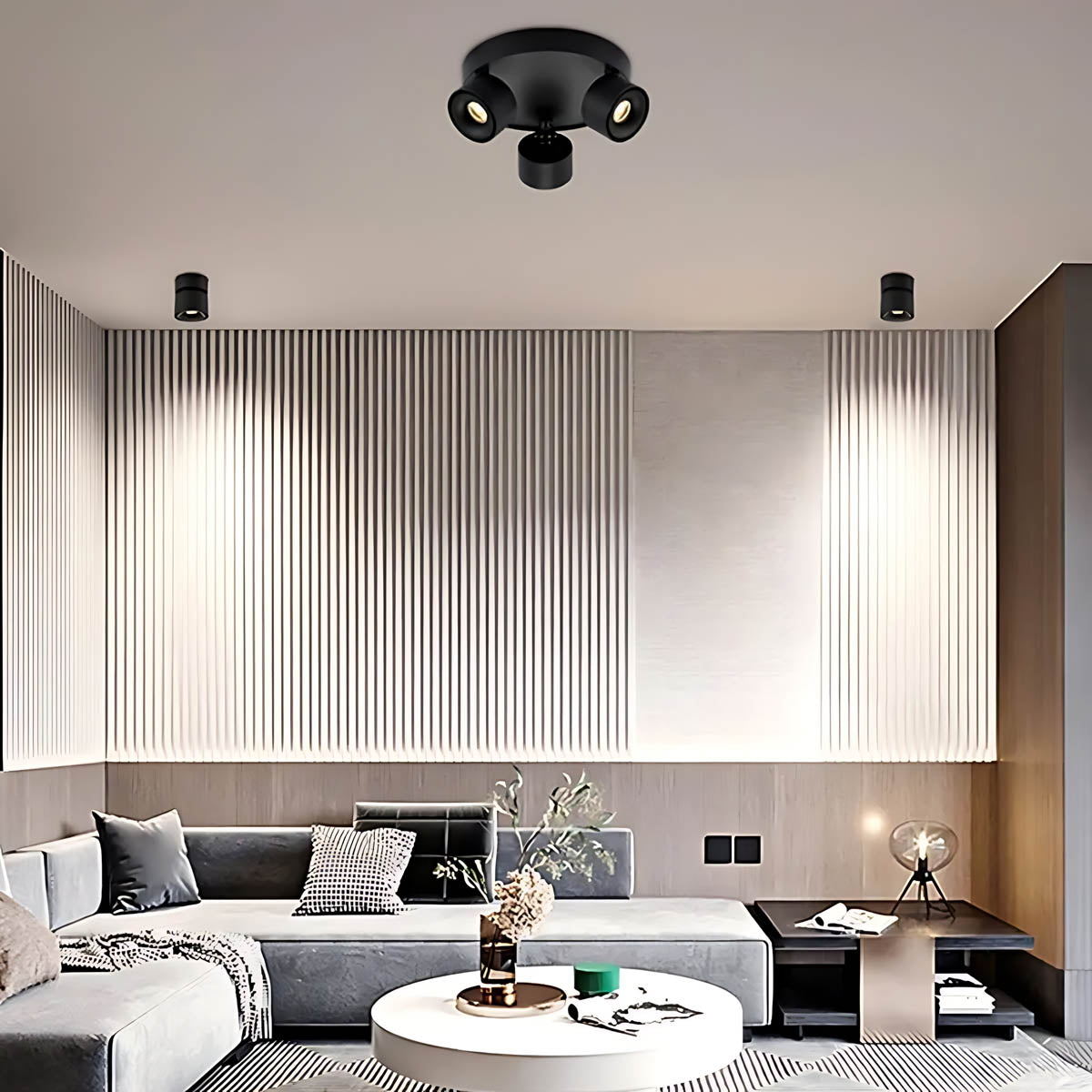 Briarwood Loop Aluminum Ceiling Light — gallery image 2