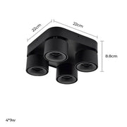 Briarwood Loop Aluminum Ceiling Light — gallery image 18