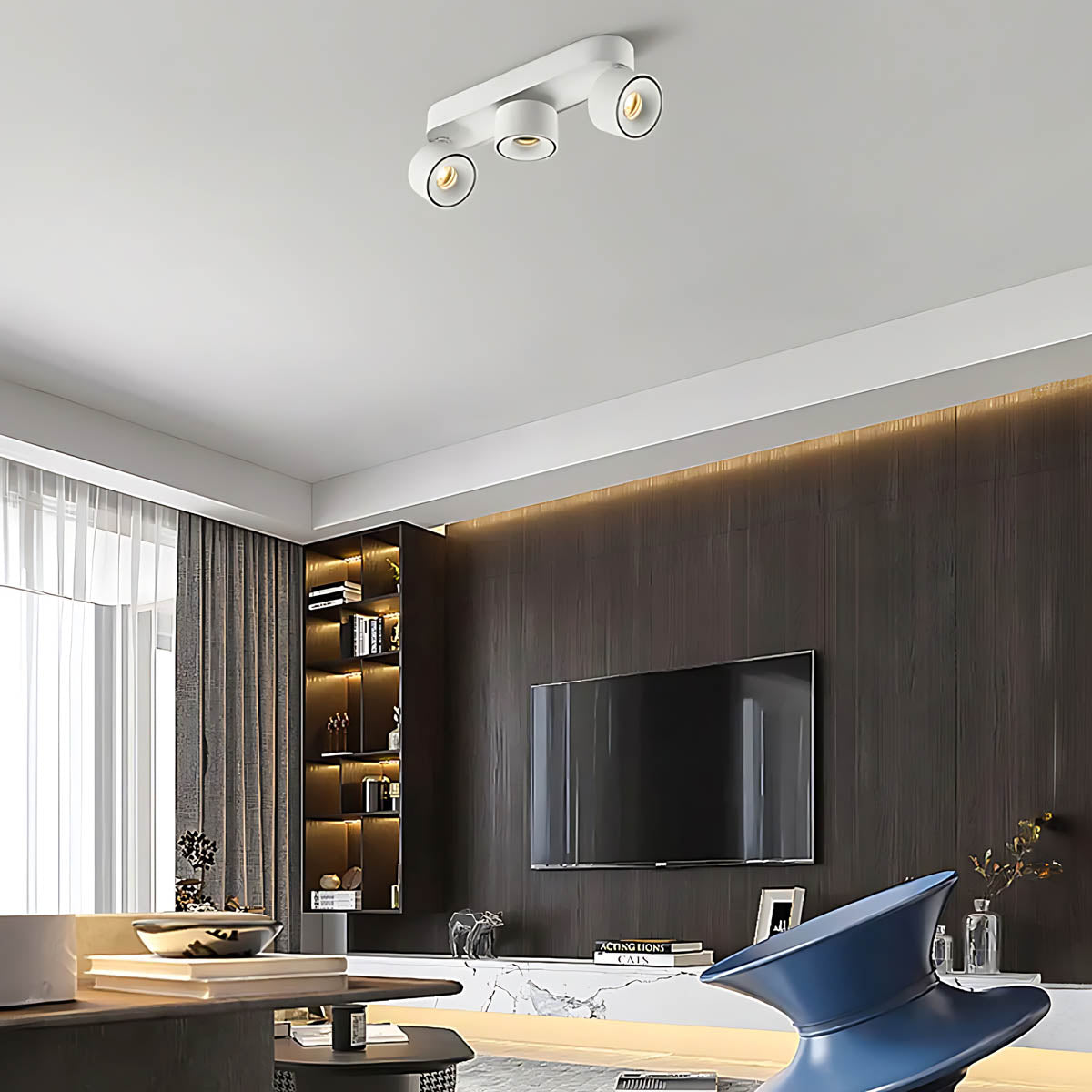 Briarwood Loop Aluminum Ceiling Light — gallery image 4