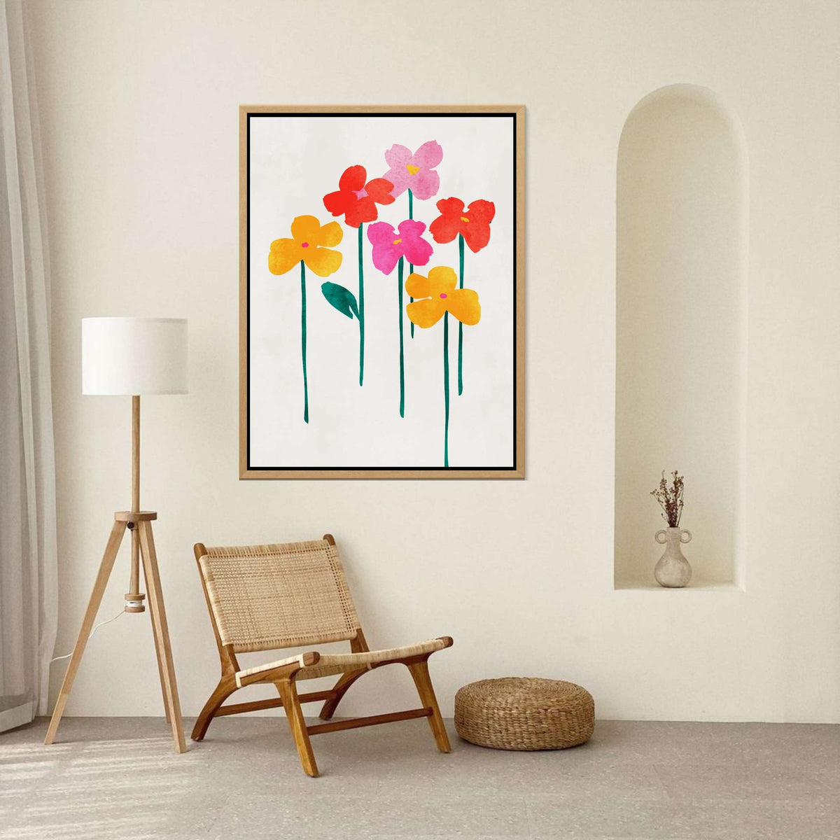 Eversley Curve Floral Canvas Wall Art — gallery image 5