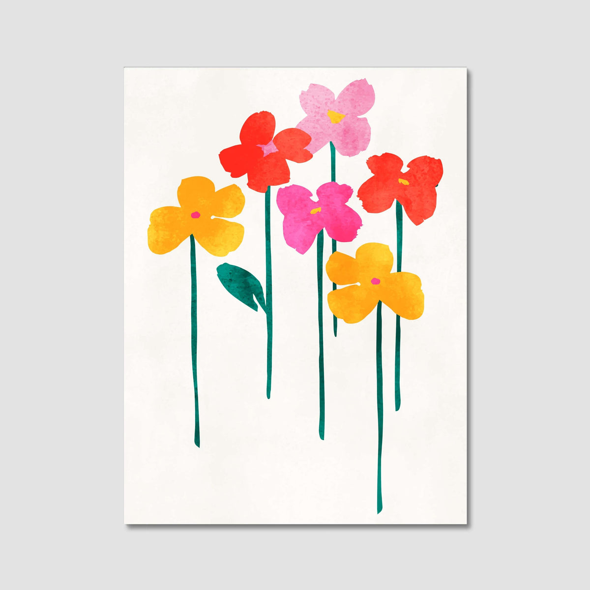 Eversley Curve Floral Canvas Wall Art — gallery image 13