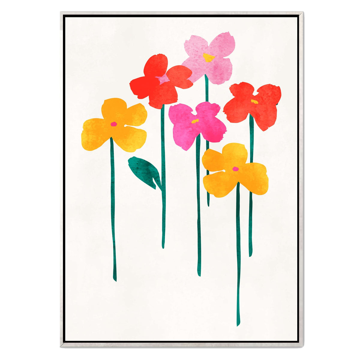 Eversley Curve Floral Canvas Wall Art — gallery image 43