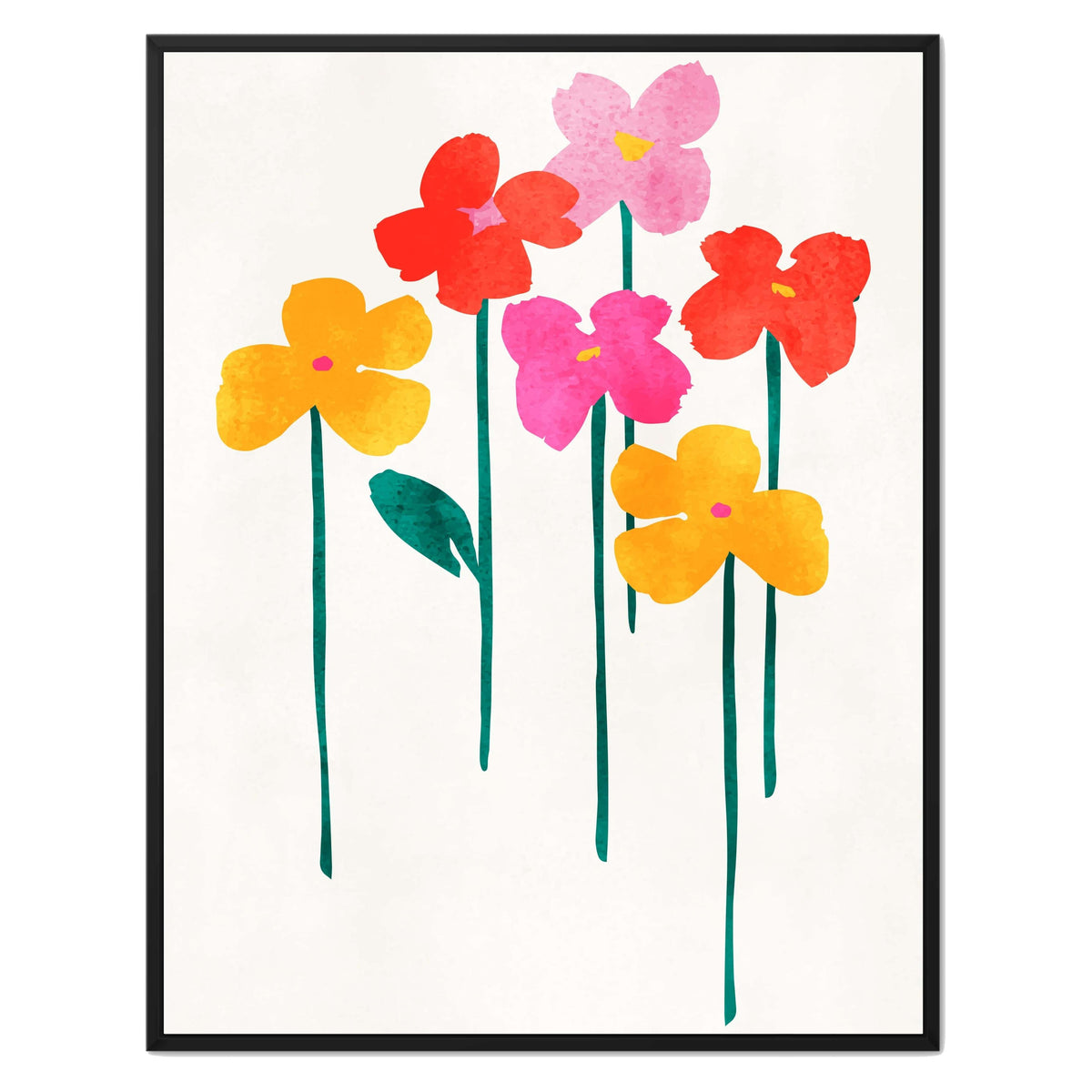 Eversley Curve Floral Canvas Wall Art — gallery image 18