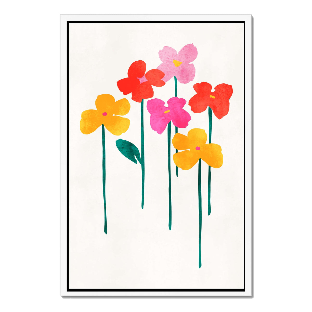 Eversley Curve Floral Canvas Wall Art — gallery image 51