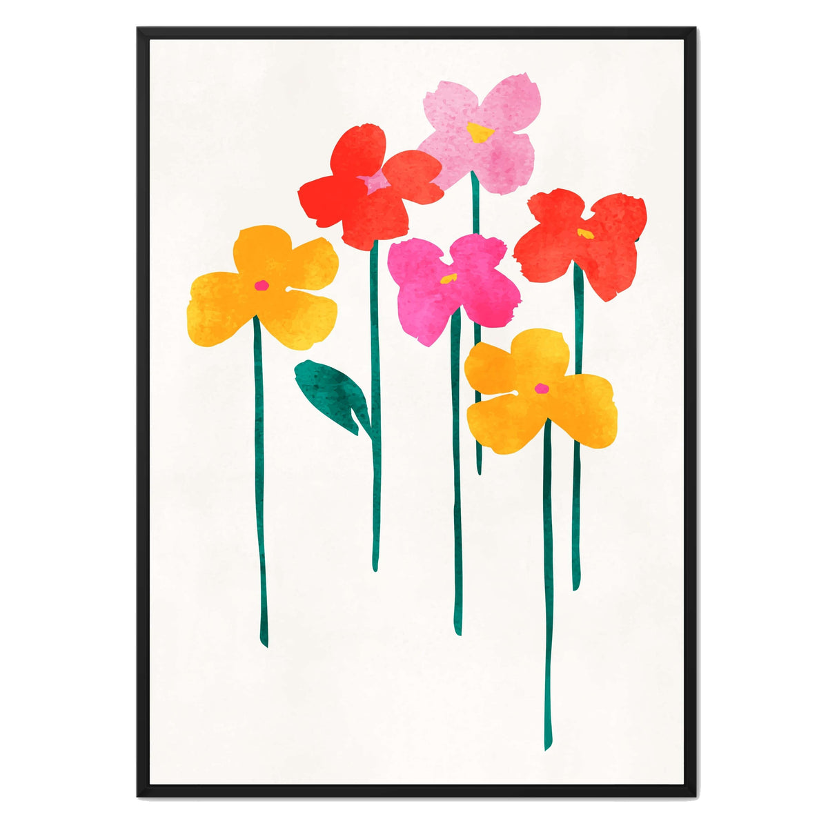 Eversley Curve Floral Canvas Wall Art — gallery image 19