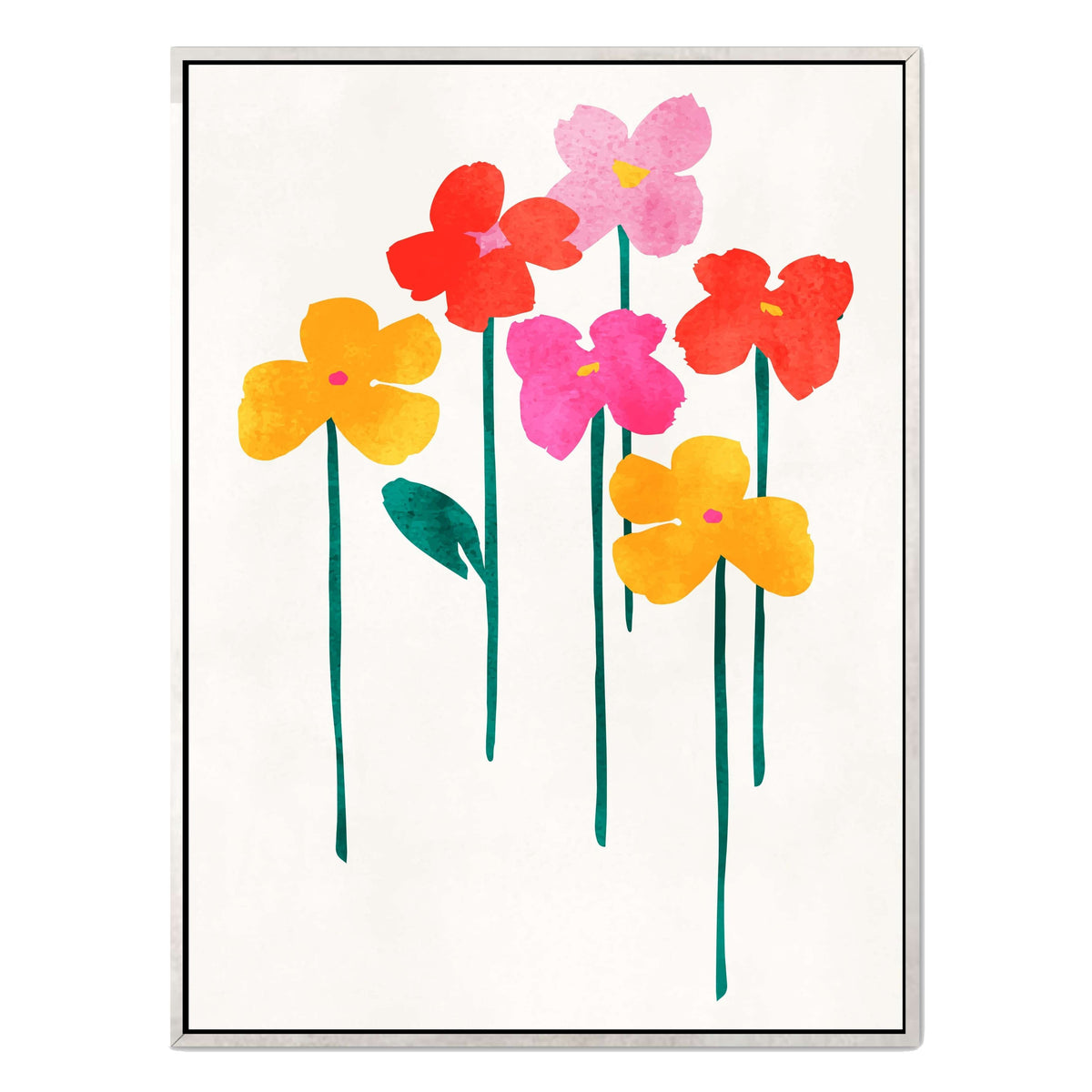 Eversley Curve Floral Canvas Wall Art — gallery image 47
