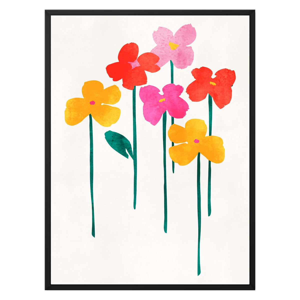 Eversley Curve Floral Canvas Wall Art — gallery image 22