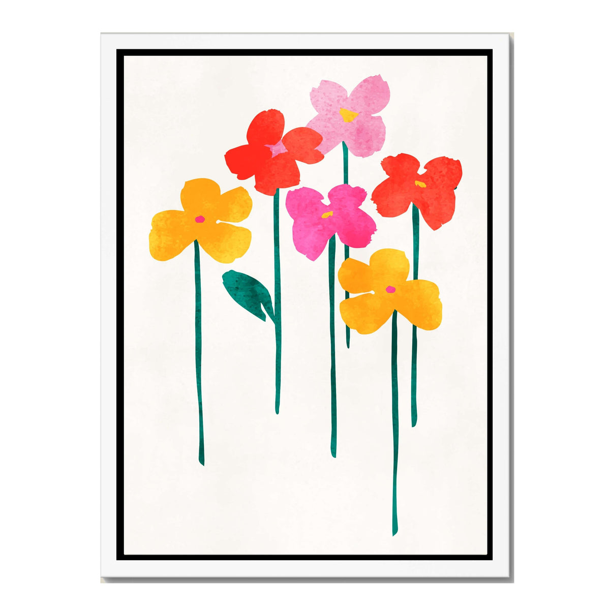 Eversley Curve Floral Canvas Wall Art — gallery image 50
