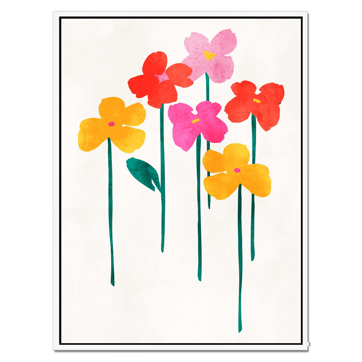 Eversley Curve Floral Canvas Wall Art — gallery image 52