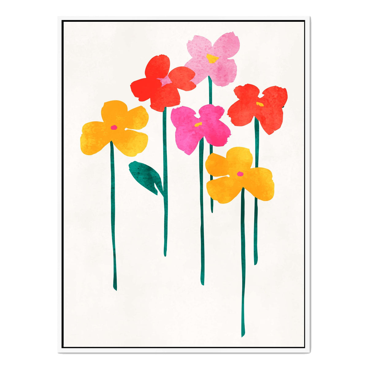 Eversley Curve Floral Canvas Wall Art — gallery image 53