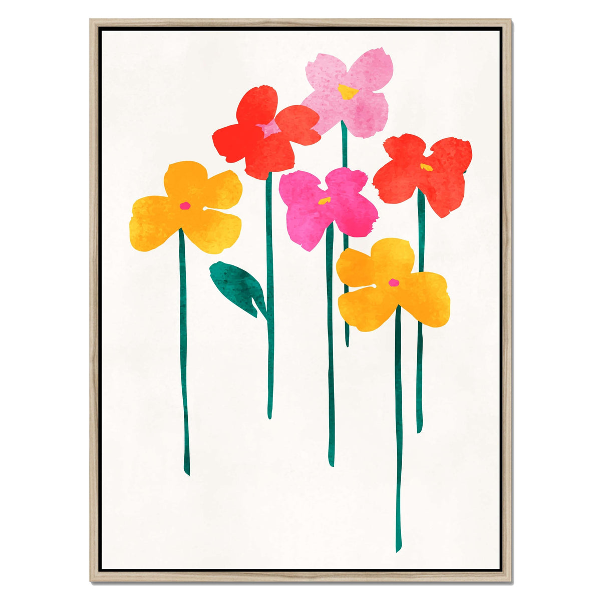 Eversley Curve Floral Canvas Wall Art — gallery image 40