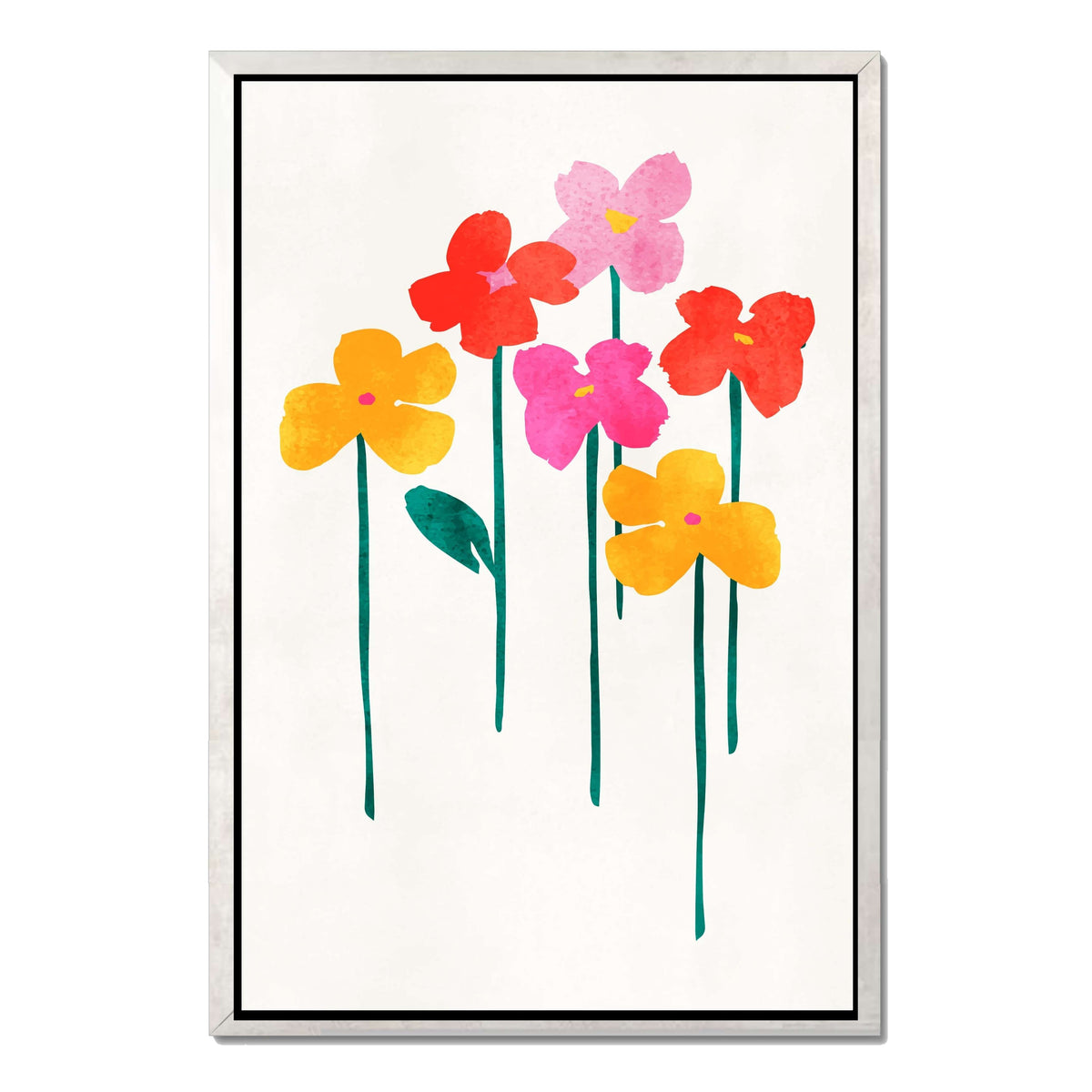 Eversley Curve Floral Canvas Wall Art — gallery image 45