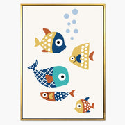 Greystone Curve Fish Canvas Wall Art — gallery image 1